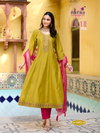 Lichi Vol 1 By Radhika Roman Silk Kurti With Bottom Dupatta Wholesalers In Surat